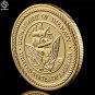 Gold Plated Souvenir Coin USA Sea Land Air Of Seal Team Challenge Department
