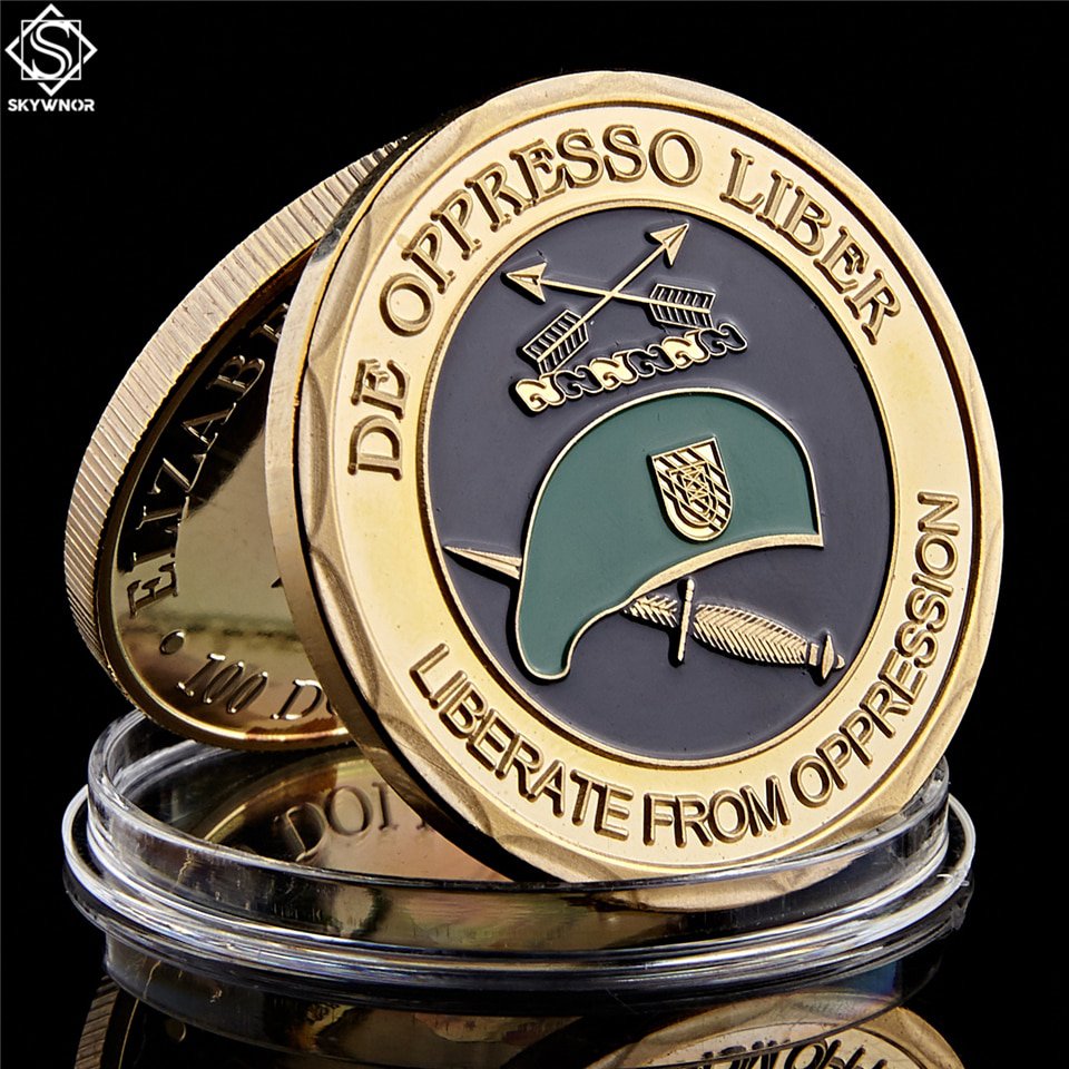 United States Army Special Forces Green Berets De Oppresso Liber Liberate From Oppression Challenge