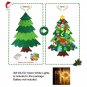 DIY Felt Christmas Tree DIY Kids Toys Xmas Decoration Ornaments Santa Claus Children's Tree Crafts