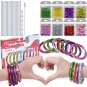 DIY Friendship Bracelet Craft Set Glitter Kids Jewelry Making Kit With Cleaning Brush For Girls