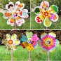 2Pcs Creative Drawing Toys for Kids Handmade Art Painting Windmill Toys DIY Graffiti Education