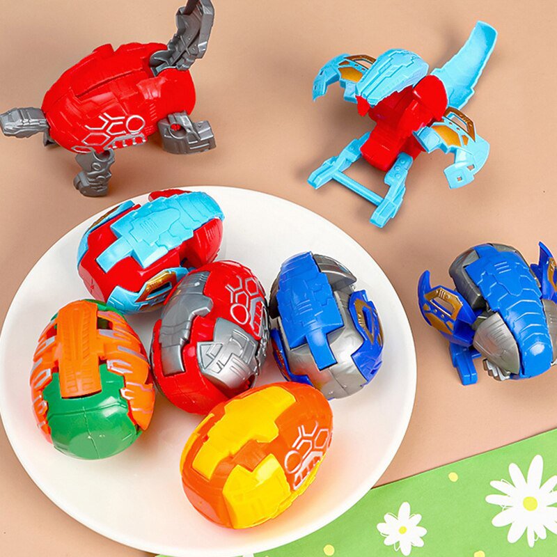 2Pcs Creative Deformed Dinosaur Egg Toys Kids Birthday Party Supplies Party Favors Bag
