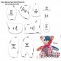 10pcs Memory Bear Stencil Ruler Set Memory Bear Templates For Sewing Patchwork bear Sewing