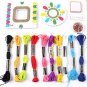 Girls DIY Bracelet Jewellery Making Braid Kit Arts for Kids Making Kit Friendship Craft