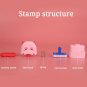 Baby Name Custom Stamp for Kids DIY Gift for Boys Girls Seal Not Easy to Fade Security Student