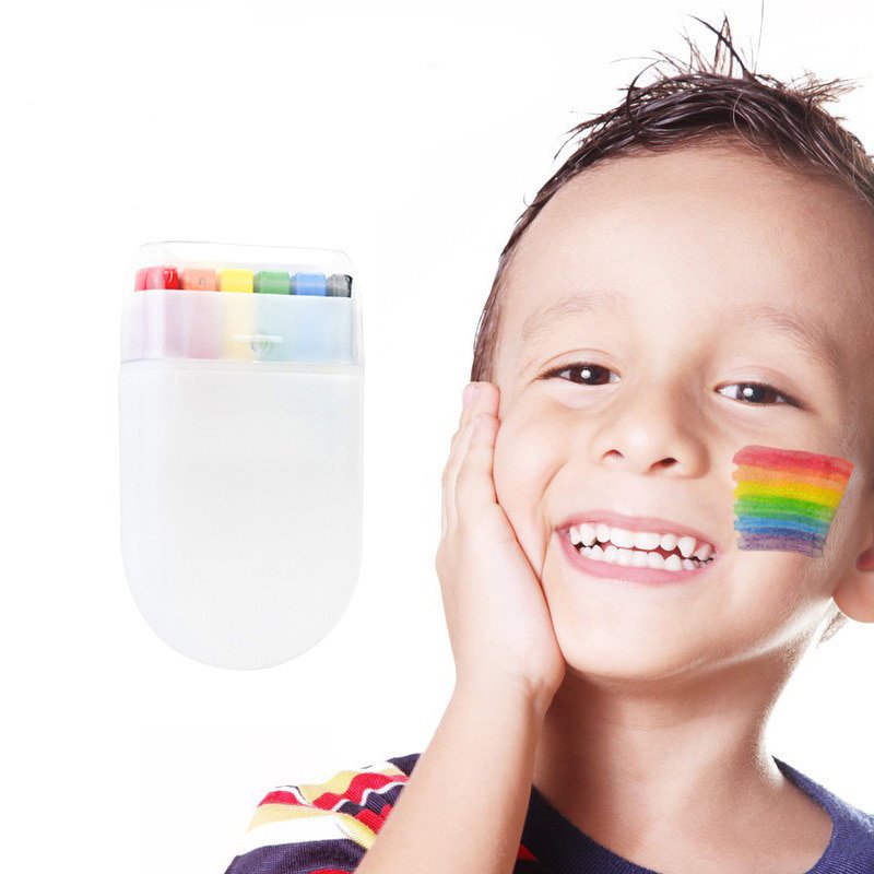 Rainbow Face Body Paint Stick Painting Paste Washable Body Tattoo Colored Oil Pigment Pen Party