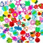48Pcs DIY Colorful Handmade Rainbow Loom Soft Pendant Rubber Band Bracelet Jewelry