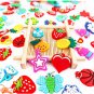 48Pcs DIY Colorful Handmade Rainbow Loom Soft Pendant Rubber Band Bracelet Jewelry