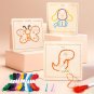 Traffic Animal Threading Board Lacing Embroidery Game Wooden toys Montessori