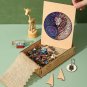 Multi-coloured Dog Puzzle With Box Animal Wooden Puzzles Brain Games For Kids And Adults Crafts
