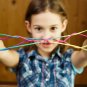 5Pcs Rainbow Color Fumble Finger Thread Nylon Rope String Game Developmental Toy