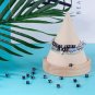 100pcs White Letter Beads Alphabet Bead 6x6mm A-Z Letter Beads for Jewelry Making Key Chains