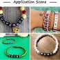 100pcs White Letter Beads Alphabet Bead 6x6mm A-Z Letter Beads for Jewelry Making Key Chains