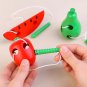 Kids Fine Movement Training Simulation Fruit Threading Toys Kindergarten DIY Hands-on Early