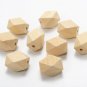 20*30mm 10Pcs/Pack New Colorful Long Octagonal Wooden Beads DIY Kids Toys