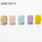 20*30mm 10Pcs/Pack New Colorful Long Octagonal Wooden Beads DIY Kids Toys