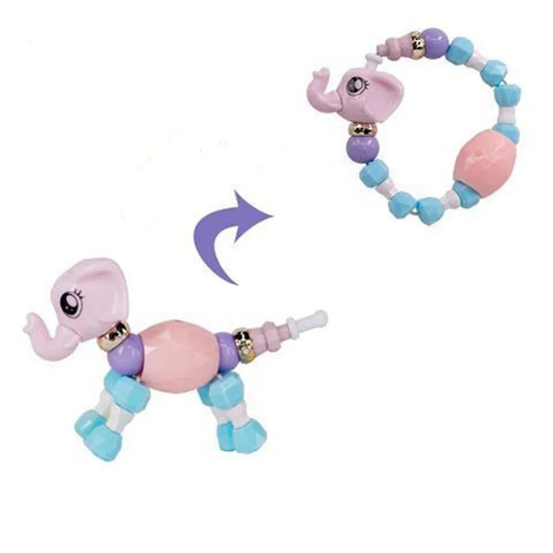 Elf Pet Deformation DIY Children Bracelet Funny Animal Magic Bracelet Birthday Gifts Guest Kids