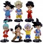7Pcs/Set Anime Dragon Ball Figure Toys Z Son Goku Bulma Action Model Figurine Collection Toys