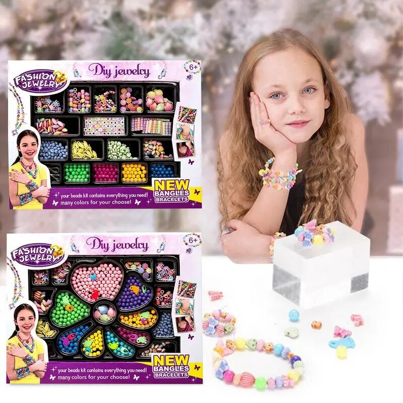 Clay Beads Kit Flat Beads Colorful Letter Beads For DIY Making Deepen Parent-child Interaction