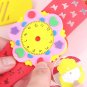 3D EVA Cartoon Watch DIY Handcraft Toys Kids Foam Sticker Handmade Clock