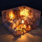 Dollhouse Miniature DIY Kit Mini Doll House Accessories DIY Wooden Dollhouse Handmade