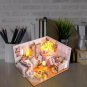 Dollhouse Miniature DIY Kit Mini Doll House Accessories DIY Wooden Dollhouse Handmade