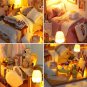 Dollhouse Miniature DIY Kit Mini Doll House Accessories DIY Wooden Dollhouse Handmade