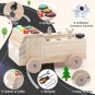 Montessori Toddler Busy Board Baby Wooden Busy Board with 8 LED Light switches Sensory Toys