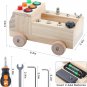 Montessori Toddler Busy Board Baby Wooden Busy Board with 8 LED Light switches Sensory Toys