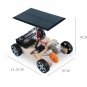 DIY Kids Creative Wooden Puzzle Solar Car Toy Science Experimental Tool Kit Learning Education