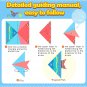 Craft Origami Paper for Kids 54Sheets Vivid Colorful Folding Papers 27Patterns Art Projects Kit