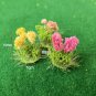 22pcs Artificial Model Flower Cluster Model Scenery Material Grass Bushes 8MM Miniature train