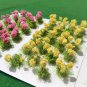22pcs Artificial Model Flower Cluster Model Scenery Material Grass Bushes 8MM Miniature train