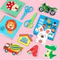 48/60pcs Children Scissor Skills Activity Book Child-Safe Scissors Paper Kindergarten Cutting