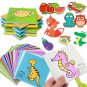 48/60pcs Children Scissor Skills Activity Book Child-Safe Scissors Paper Kindergarten Cutting