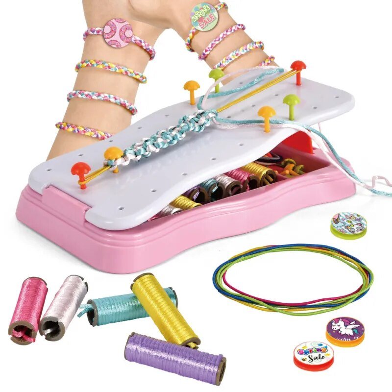Colorful Handmade DIY Weaving Parachute Wristband Maker Bracelet Machine Bracelet Tool