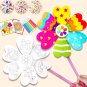 2Pcs Creative Drawing Toys for Kids Handmade Art Painting Windmill Toys DIY Graffiti Education