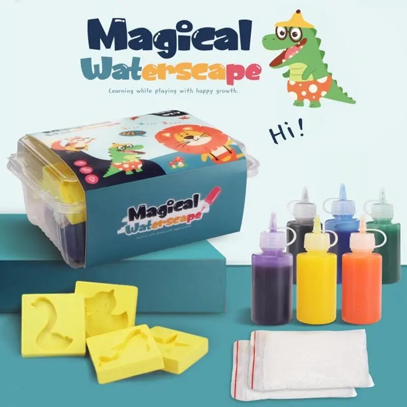 DIY Magic Water Elf Colorful Gels 3D Water Animal Elf Toys Kit Fun Handmade Water Beads Elves