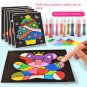 18Pcs/24Pcs DIY Magic Scratch Art Doodle Pad Sand Painting Cards Early Educational Learning