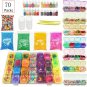 Diy Slime Kit Supplies Clear Crystal Slime Making Kit Slime Foam Beads Glitter Funny Slime Toys