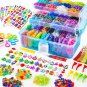 Colorful Craft Rainbow Rubber Bands Set Classic Diy Woven Bracelet Making Supplies Christmas Kids