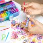 Colorful Craft Rainbow Rubber Bands Set Classic Diy Woven Bracelet Making Supplies Christmas Kids