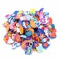 48Pcs DIY Colorful Handmade Rainbow Loom Soft Pendant Rubber Band Bracelet Jewelry