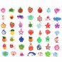 48Pcs DIY Colorful Handmade Rainbow Loom Soft Pendant Rubber Band Bracelet Jewelry