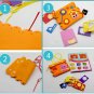 Kids Toys Children DIY Handmade Craft Kits Sew Your Own Purses Colorful EVA Foam Sewing Bags 3D