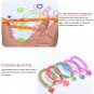 600-10000pcs Elastic Rainbow Rubber Bands Kits Colorful Weave Machine DIY Bracelet Handicraft