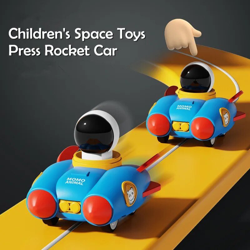 Children Car Toys Space Rocket Inertia Press and Go Car Toy Wind-up Cars Toy
