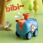 Toys Durable Cartoon Train Toy with Face Changing and Whistle Inertia Toy Car Press and Run