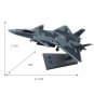 1/100 J-20 Plane Model with Stand Collection Gift Decoration