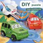 Children Puzzle Electric Railroad Speeder DIY Assembly Rail Car Puzzel Toy Parent-child Interaction